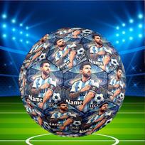 Custom Name Personalized Leo Messi Print Size 5 Soccer Ball Training & Match Football, for Team, Kicking, Gift for Football Enthusiasts Size 5