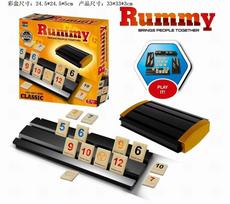 Rummy skaičių kortų žaidimas, pagamintas iš plastiko, skirtas šeimos pramogoms ir smegenų lavinimui Card Storage
