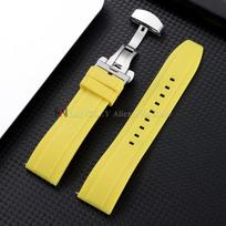 Quick Release Rubber Watch Strap for Omega Replace Bracelet for Tissot for Citizen for Seiko 18mm 20mm 22mm 24mm Silicone Bands 3 22mm geltona