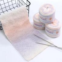Vaivorykštės gradiento DIY rankomis austas halo tortas, pliušinis katinas, vilnos kamuolys kūdikiui