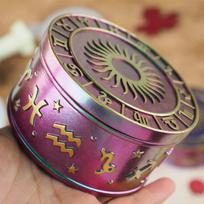 3 Pcs/Set Diy Epoxy Resin Crystal Twelve Constellation Starry Sky Five-pointed Star Storage Box Silicone Mirror Mold gray