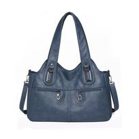 Luxury Casual Tote Women Bag High Quality Leather Ladies Hand Bags For Women  New Shoulder Bag Big Crossbody Bags AVE gray