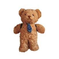 Cute schoolbag bear doll plush toy backpack teddy bear doll rag doll children's birthday gift Small [23cm] 0.15kg brown