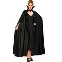 Vampyro apsiaustas Helovino kostiumas suaugusiems ir vaikams - Juodas apsiaustas su aksesuarais 70 cm black
