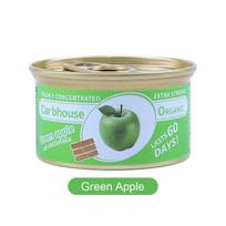 Car Air Freshener 17 Kinds Scent Organic Cans Wood Blocks Aromatherapy Car Freshener Long-Lasting Odor Eliminator Essential žalios obuolio spalvos
