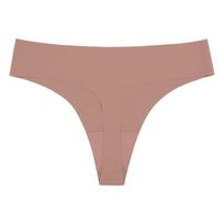 One-piece seamless thong panties low waist ice silk sexy European and American sports panties breathable and quick-drying random cutting XL white