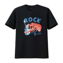 The B52s Rock Lobster Boxy Oversize T Shirt For Music Lovers Vintage Breathable Fashion Casual Streetwear 2XL black