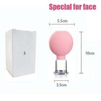 Vacuum Silicone Facial Beauty Cup Household Cupping Cup Face Lifting Cupping Ball Irrigation Beauty Cupping Cup white