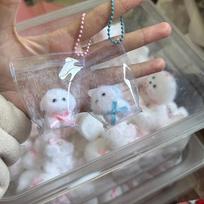 New Kawaii Mini Puppy Seal Chicken Handmade Silicone Pinch Squeeze Toy Adult Children Birthday Gift Squishy Toys white