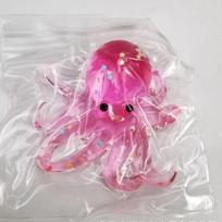 Glitter Octopus Taba Squishy Sugar Stress Ball For Kids Cute Animals Squeeze Fidget Toy Squishy Ocean Sensory Decompression Gift pink