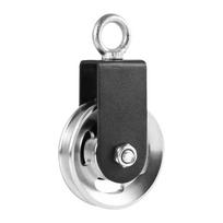 1/3Pcs Heavy Duty Fitness Pulley Quiet Cable Pulley Bracket Pulley Gym Pulley  Strength Training silver Aluminum 1Pc black