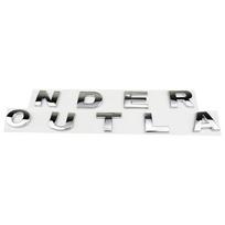 Automobilio variklio dangčio raidės logotipas žodžiai emblema lipdukai Mitsubishi Outlander 2023 2024 2025 2026 Automobilio apdailos priedai white