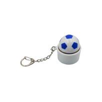 3D Print Sports Ball Clicker Keychain Basketball Football Push Button Fidget Toy Pocket-Sized Decompression Tool gray