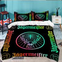 Jager-meister Spirit Drink 3pcs Bedding Set,Including 1pc Duvet Cover And 2pcs Pillowcases Perfect Gift for Christmas,Ideal for Bedroom, Dormitory 140cmx210cm