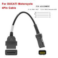 OBD2 Extension Cable for KTM Motorcycle, OBD2 Connector for YAMAHA, HONDA, SUZUKI, Ducati, Kawasaki For Ducati 4pin
