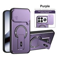 Xiaomi Poco F9 Ultra 5G Global Magnetic Stand Case with Lens Protection Global Version violetinė