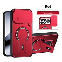 Xiaomi Poco F9 Ultra 5G Global Magnetic Stand Case with Lens Protection Global Version raudona