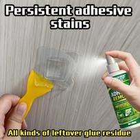 1Set Adhesive Remover Decal Sticker Glue Cleaner For Windshield Door Handle Dashboard Tape Residue No Residue Spray 100ML gray