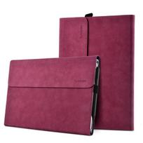 Klaviatūros dėklas, skirtas Microsoft Surface Odinis planšetinio kompiuterio stovo dangtelis, skirtas Surface Pro For Surface Pro 6 pink
