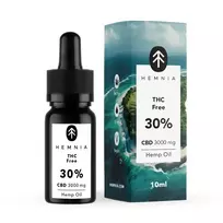 Hemnia CBD aliejus be THC 30 %, 3000 mg CBD, 10 ml