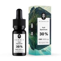Hemnia pilno spektro CBD kanapių aliejus 30 %, 3000 mg CBD, 10 ml