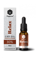 Happease Relax CBD aliejus Tropical Sunrise 30 %, 3000 mg CBD, 10 ml