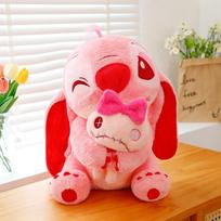 Didelis Lilo & Stitch lėlės Scrump animacinis rožinis angelo pliušinis žaislas mielas anime minkštas kimštas kawaii vaikų gimtadienio dovana Y5027YY-