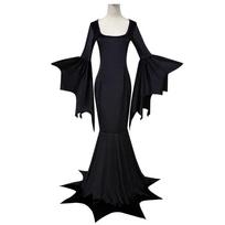 Halloween Bat Witch, Dark Gothic, Witch Vampire Makeup Ghost Bridal Dress Performance Costume L juoda
