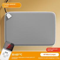 60*40 Išmanus elektrinis šildomas antklodas augintiniams Šuo Pastovi temperatūra Apsauga nuo pratekėjimo Anti-kandžiojantis šildytuvas Katė Šildymo kilimėlis Vandeniui atsparus 40CM-60CM šviesiai pilka spalva