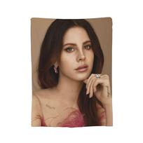 Lana Del Rey Blankets Velvet All Season  Multi-function Soft Throw Blanket for Home Car Rug Piece 40x50in black