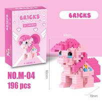 My Little Pony statybiniai kaladėlės Lega Equestria Girls figūrėlė Twilight Sparkle statybinės kaladėlės Animacinio personažo žaislai Vaikams With Box pink