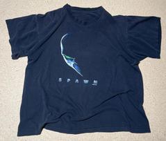 Spawn 1997 Movie Promo T Shirt Size S-5XL Graphic Front Hit Reprint Unisex T-Shirt S blue