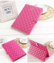 Crown Design Leather Case for iPad 9.7 2017 2018 Air1 2 10.5 air3 10.2 mini 6 Protective Tablet Shockproof kickstand Cover Coque ipad Mini6 rožinė raudona spalva