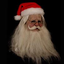 Helovino baltaplaukio senolio kaukė, grožio kaukė, senolio galvos apdangalas, pagaminta pagal jūsų dizainą Santa Claus【Does not in