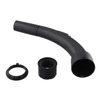 32mm Bent Pipe Hose Handle PP Plastic Curved Connector Nozzle Attachment black