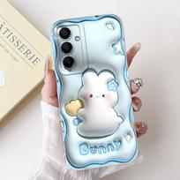 Skirta Samsung A16 5G dėklas SM-A166B Mielas panda lokio animacinis galinis dangtelis Telefonų dėklai Skirta Samsung Galaxy A16 A15 5G Minkšti Fundas Galaxy A16 5G white