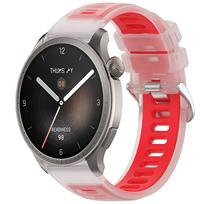 22mm 20mm Silicone Band for Amazfit Balance 2 1 Transparent Bracelet Correa for Amazfit Active 2/GTS 4 mini/GTR 47mm/Bip 6 Strap Amazfit GTR 42mm skaidri raudona spalva