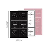 Gel Self-adhesive Bathroom Classification Tags Cosmetic Label Label Identification Sticker Refillable Bottles Marker Stickers gray