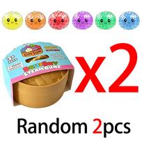 Mini Colorful 6 Styles Glitter Dumpling Glitter Dumpling Squishy With Box Dumplings Sensory Squeeze Toy For Stress Relief Toys red