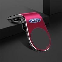 Automobilio oro ventiliacijos angos laikiklis Metalinis magnetinis telefono laikiklis Stovas GPS ekranui Ford Fiesta C-Max Kuga Ranger Raptor KA Fusion ST Edge brown