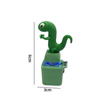 Funny Frog Duck Lizard Sound Keychain Viral Animal Vioce Button Keyring Led Light Clicker Stress Relief Fingertip Fidget Toy blue