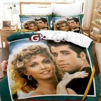 3D Print Grease Bedding Set Boys Girls Twin Queen King Size Duvet Cover Pillowcase Bed Boys Adult Home Textileextile EU Single 135*200cm/53x79in 3pcs beige