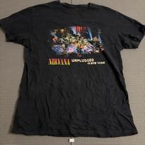 Nirvana Unplugged in New York T-Shirt Black Mens Estimated Large Setlist Unisex T-Shirt S black