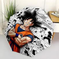 1 vnt. Automatiškai susilankstantis skėtis - Goku kelionės raštas Nešiojamas sulankstomas dizainas su 8 šonkauliais Kalėdinės gimtadienio dovanos multicolor black