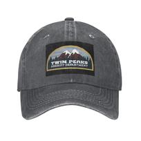 Twin Peaks Red Room Denim Cap Casual Baseball Caps Adjustable Hat Summer Unisex Baseball Hats gray
