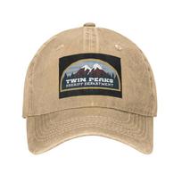 Twin Peaks Red Room Denim Cap Casual Baseball Caps Adjustable Hat Summer Unisex Baseball Hats beige