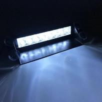 8LED Automobilio LED Stroboskopas Policijos Šviesos Raudonos/Mėlynos/Geltonos/Baltos Signalinės Lempos Blyksinti Avarinė Blyksinti Priekinio Stiklo Įspėjamoji Lemputė 12V