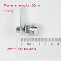 Saugos dėžutės spynos su 2 raktais Failų metalinės spintelės pakeitimo spyna Nauja mechaninė liežuvėlio spyna 20mm Key universal gray
