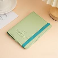 PU Leather Strap Passport Case Multifunctional Passport Holder Ticket Holder ID Card Holder Passport Cover Travel Accessories beige