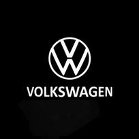 Nauja 80% LED automobilio durų logotipo projektoriaus lempa Volkswagen VW Touareg 7P Golf 5 6 7 Jetta MK5 MK6 MK7 Passat B6 B7 B8 Without wires 2PCS white